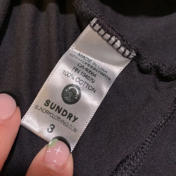 Sundry Long sleeve Embroidered Star Top - Picture 5 of 7